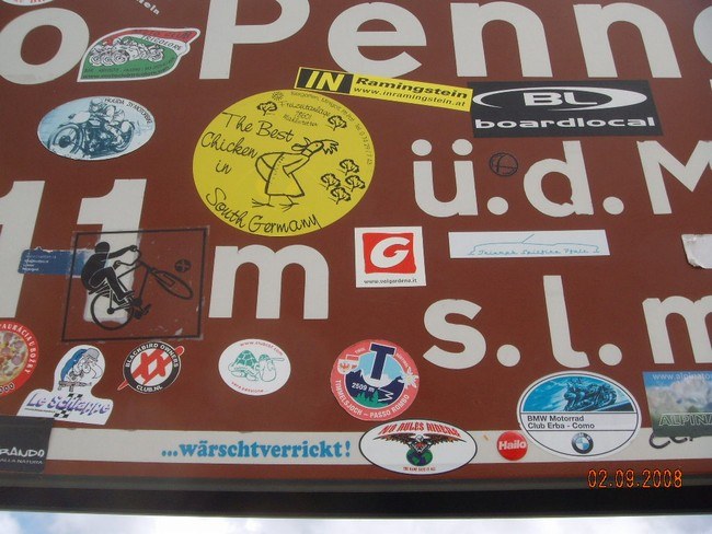 nrr sticker on penser joch italy