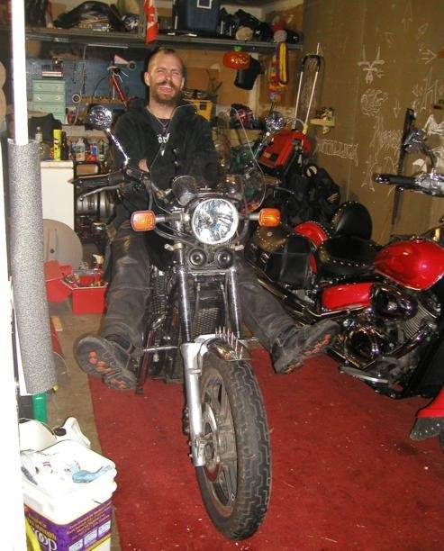Tanker gets his bike back from the shop on his birthday!