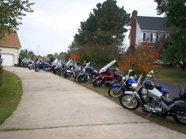 Bikes at Kirk`s parents house