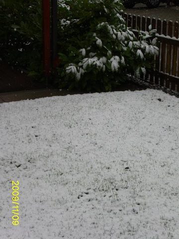 first snow in germany