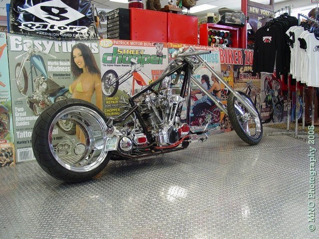 The Hubless rear wheel! One of the creations that Billy Lane of Choppers Inc. is most famous for.