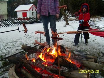 nrr germany bonfire in the snow