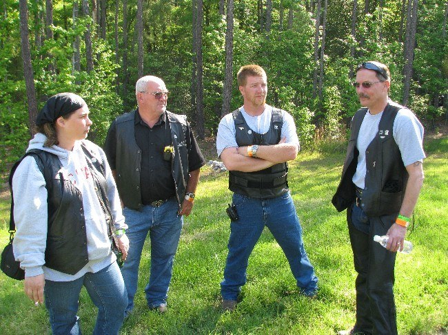 Right to left: Mike-C- founder of Busted Mugs-C- Ken-C- Hillbilly -And- Taz