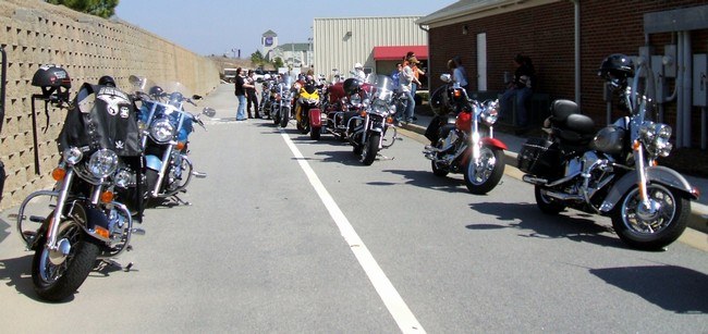 LINED UP AND READY TO RIDE