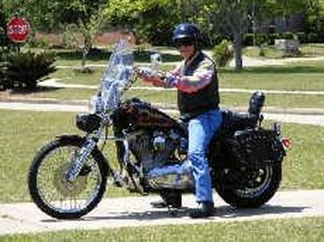 Various pics of me-C- my bitch -Misty and my 97` FXDWG before and after mods.