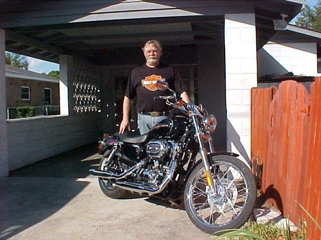 Ross and his ride-C- 06 Harley XL1200C
