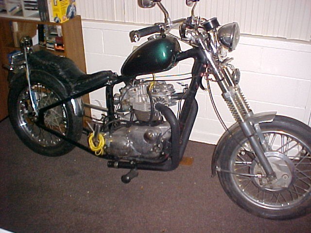 Ross`s 1969 Trophy 650cc Hardtail (A work in progress)