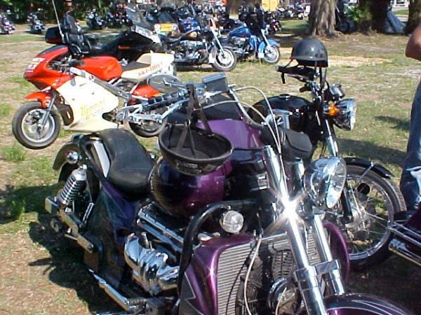 Dans Boss Hoss -And- his spare motorcycle