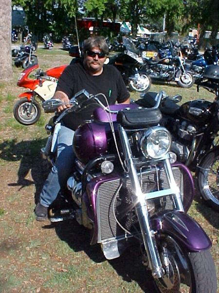 My Buddy Dan on his ride. Yes the little one runs.