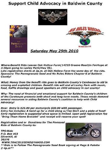 Support Child Advocacy in Baldwin County. 05-29-2010 pics will be posted after 06-05-2010