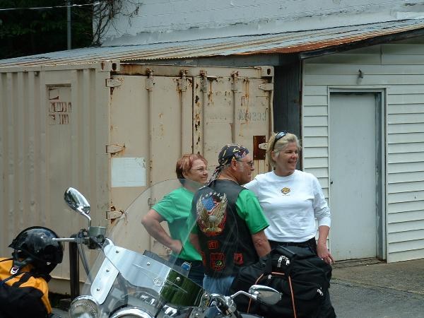 Linda-C- Willie and Deborah (Chapter VP) at Triangle card stop
