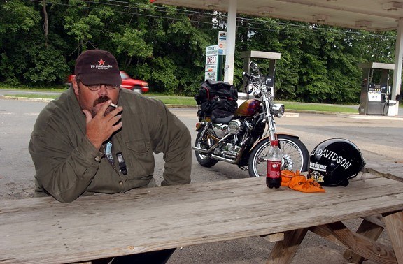 Taking a break on rt 15 on the way home from Gettysburg