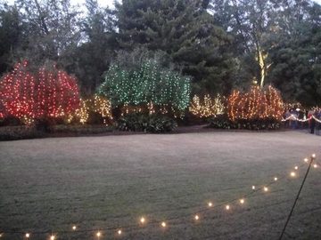 RAINZ AND HOT PEPPER SEENING THE LIGHTS! at Bellingrath Gardens in Theodore! on 12/22/2010