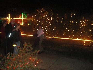 RAINZ AND HOT PEPPER SEENING THE LIGHTS! at Bellingrath Gardens in Theodore! on 12/22/2010