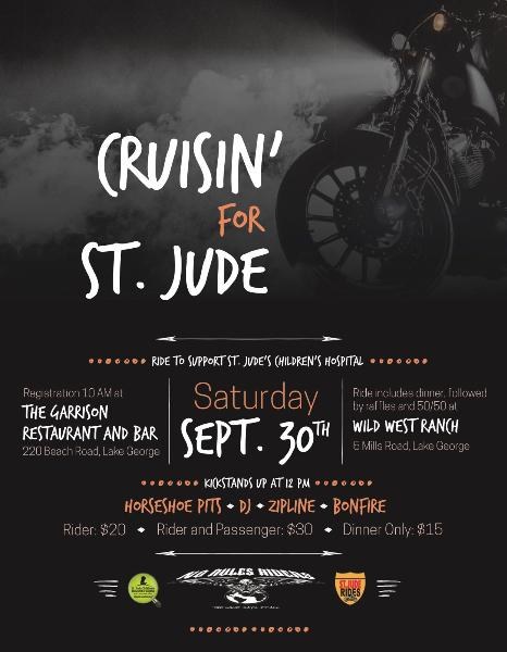 Cruisin` for St. Jude Event Flyer