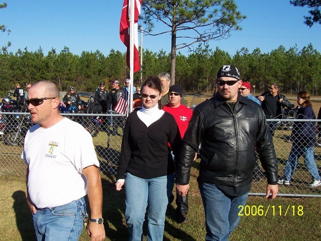 Entering the cemetary.
