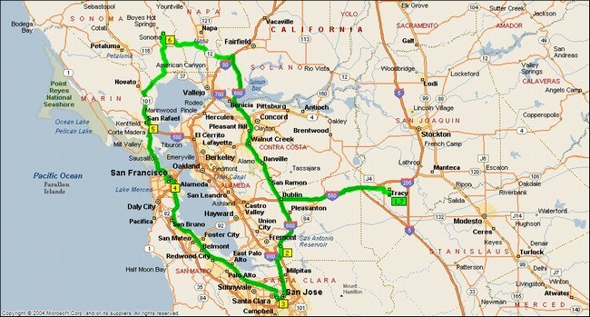 5 Northen Missions-C- San Jose-C- Santa Clara-C- San Francisco-C- San Rafael-C- Sonoma.