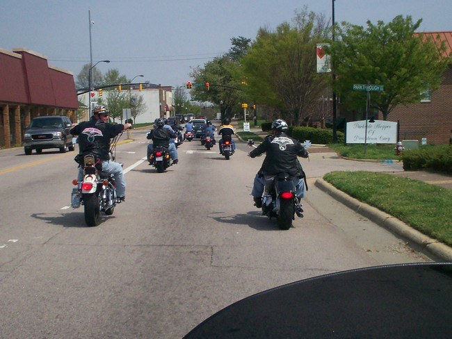 NRR Back Patches going through Cary