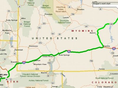 Sparky`s ride is fixed but the Reaper is still haveing starting problems and no tail lights. A respectable 409 miles