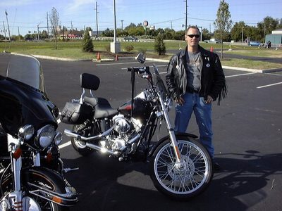 Joe Now has a Harley