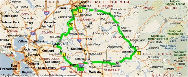 Total Route 239 miles