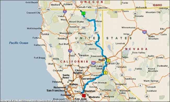 Summary:  456.8 miles Trip duration:  8 hours-C- 54 minutes Driving time:  7 hours-C- 39 minutes