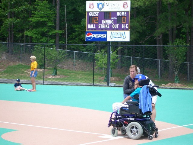Kat and her buddy getting ready to steal second