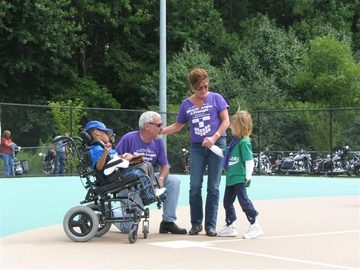 2 Purples and 2 kids