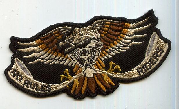 No Rules Riders-C- brown eagle with banner